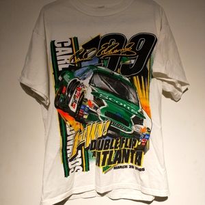VINTAGE Carl Edwards DOUBLE SIDED Print Tee 2005 First Win!